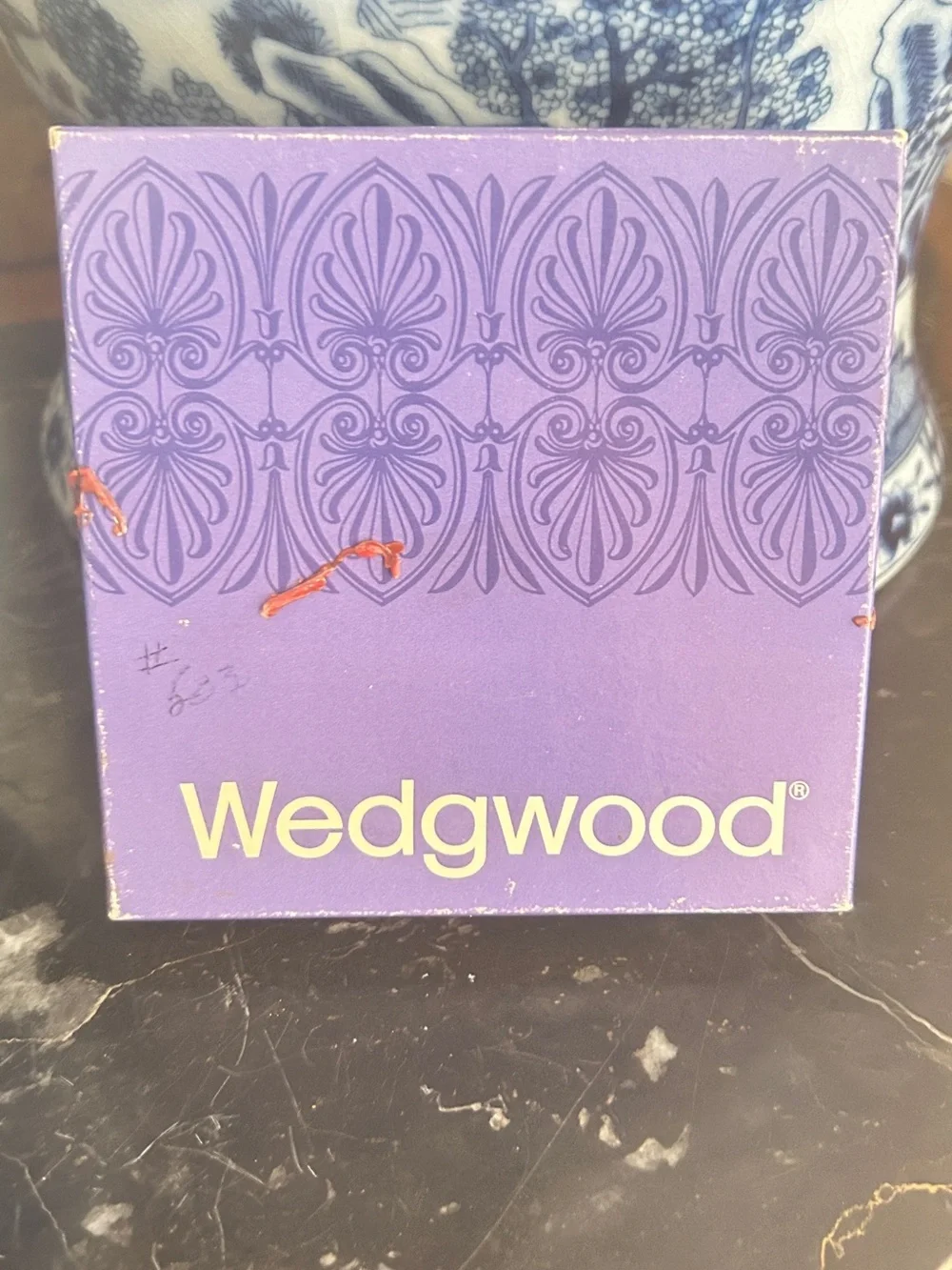 Wedgwood Blue Jasperware Plate with Embossed Backstamp New Old Stock